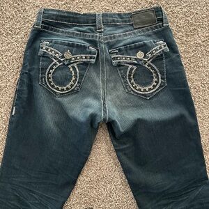 Big Star Blue Denim Jeans with Contrast Stitching